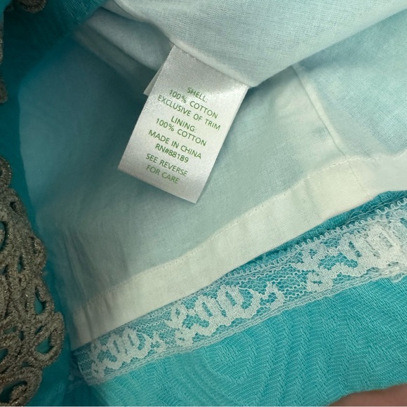 Lilly Pulitzer strapless Betsey turquoise jacquard dress size 0 - Picture 6 of 7